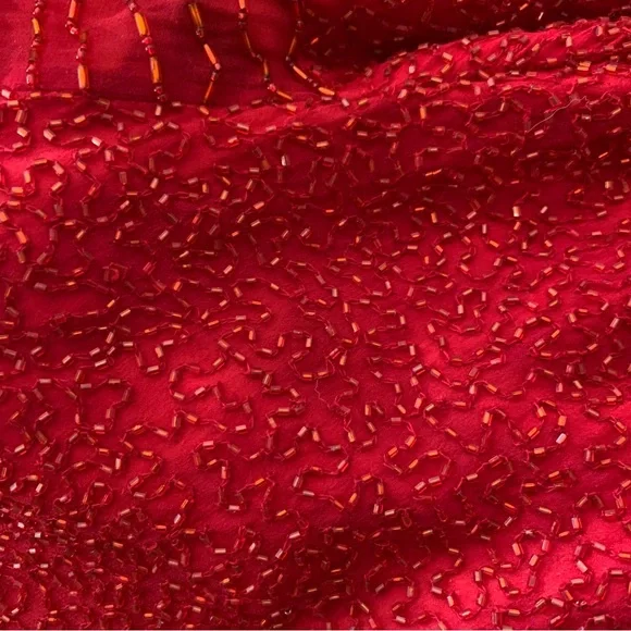 Scala Red beaded Evening Gown - Picture 13 of 16